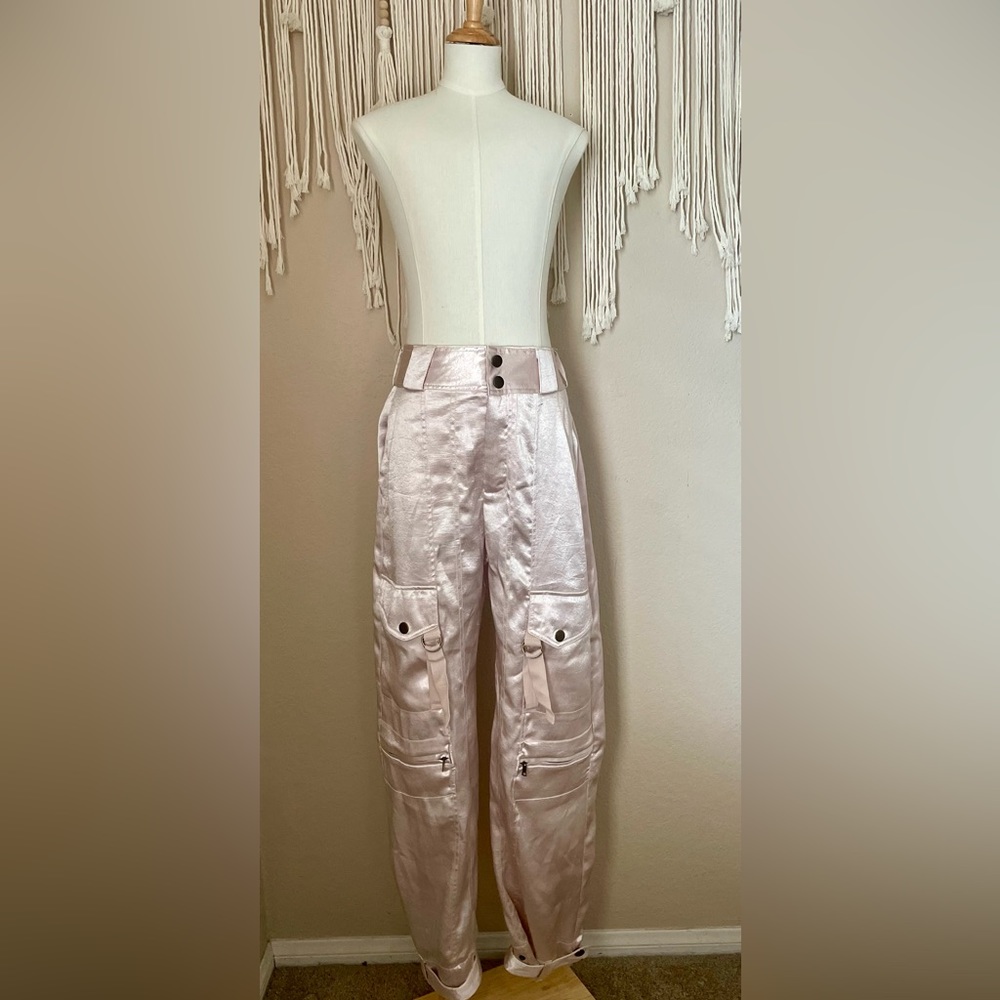 Free People Light Pink Tried to Tell You Cargo Pants